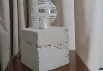 lampe en béton