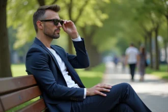 Lunettes de soleil pour homme alliant style et protection solaire