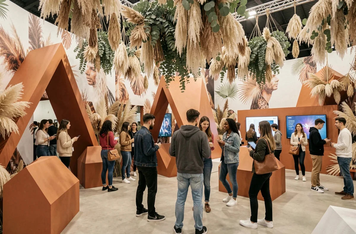 Installation immersive et créative conçue par l'agence Mana pour un événement de marque à Montpellier