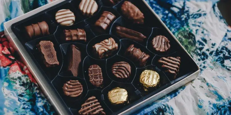 tray of chocolates