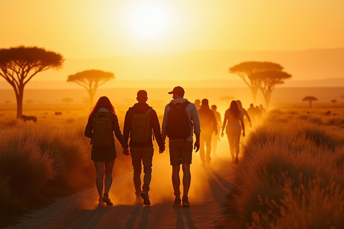 Balade guidée au lever du soleil en Namibie